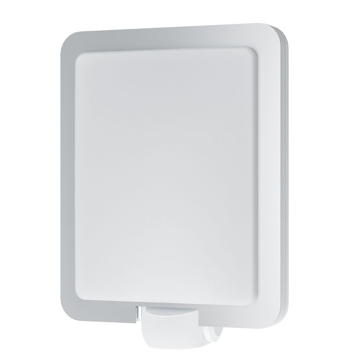 Tunnistinvalaisin Eglo Mussotto, 28W, 210x305x90mm, E27, IP44, harjattu teräs/valkoinen