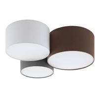 Kattovalaisin Eglo Pastore, 3x60W, 610x255x495mm, E27, IP20, valkoinen/ruskea/harmaa