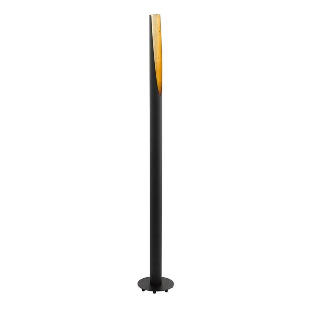 LED-lattiavalaisin Eglo Barbotto, 5W, Ø185x1370mm, GU10, IP20, himmennettävä, musta/kulta