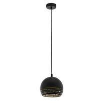 Riippuvalaisin Eglo Camastra, 40W, Ø225x1100mm, E27, IP20, musta/kulta