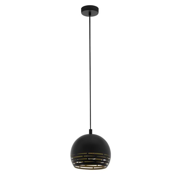 Riippuvalaisin Eglo Camastra, 40W, Ø225x1100mm, E27, IP20, musta/kulta
