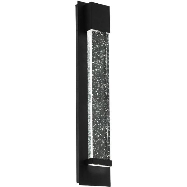 LED-ulkoseinävalaisin Eglo Villagrazia, 40x12cm, musta