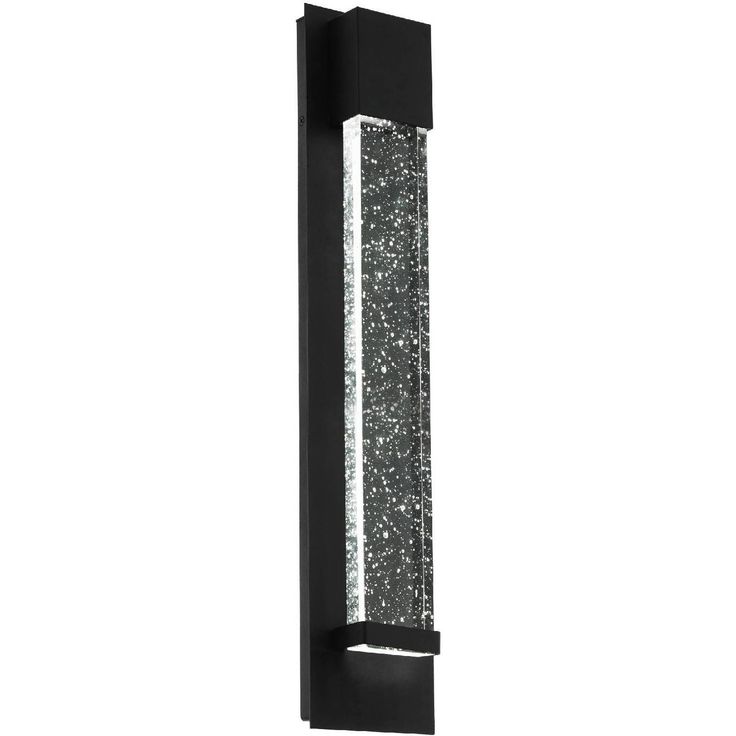 LED-ulkoseinävalaisin Eglo Villagrazia, 40x12cm, musta