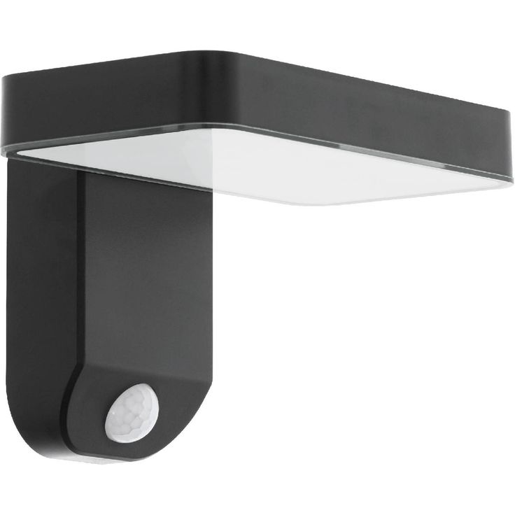 LED-ulkoseinävalaisin Eglo Pastion liiketunnistimella, aurinkokenno, musta