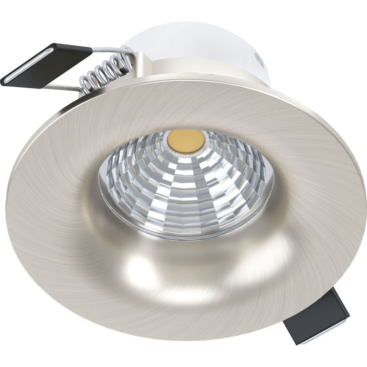 LED-alasvalo Eglo Saliceto, Ø88mm, 4000K, harjattu teräs