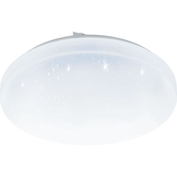 LED-plafondi Eglo Frania-A, Ø300mm, IP44, valkoinen