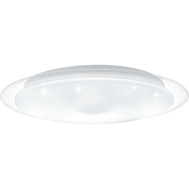 LED-plafondi Eglo Lanciano 1, Ø400mm, valkoinen