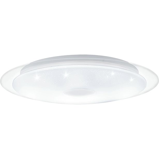 LED-plafondi Eglo Lanciano 1, Ø560mm, valkoinen