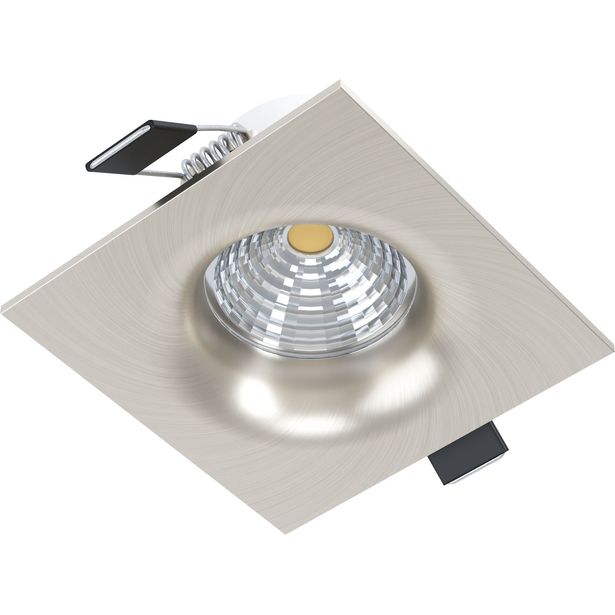 LED-alasvalo Eglo Saliceto, 2700K, harjattu teräs