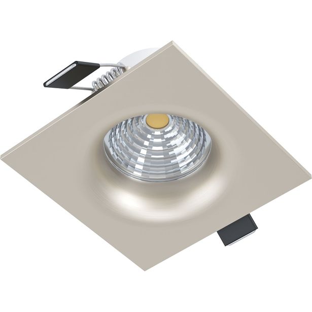 LED-alasvalo Eglo Saliceto, 4000K, harjattu teräs