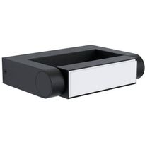 LED-ulkoseinävalaisin Eglo Brianza, musta/valkoinen