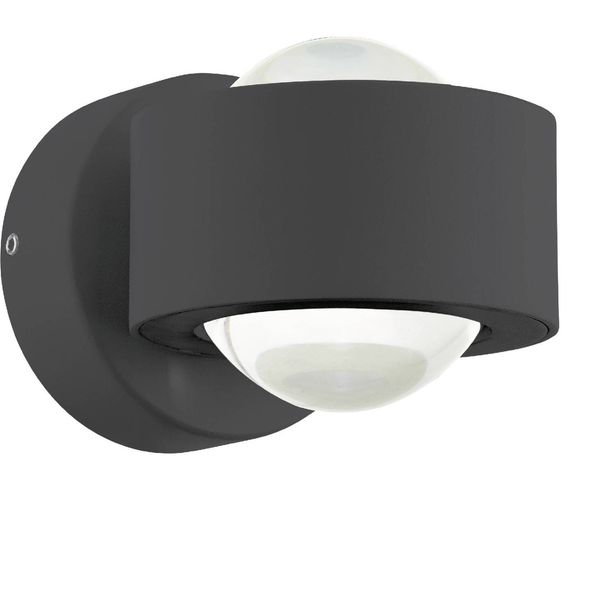LED-ulkoseinävalaisin Eglo Treviol, antrasiitti