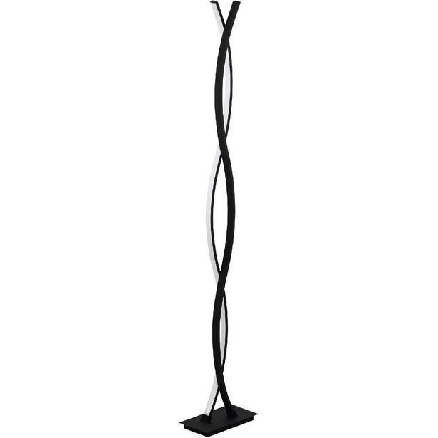 LED-lattiavalaisin Eglo Lasana 3, musta