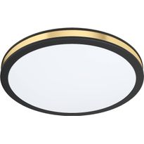 LED-plafondi Eglo Pescaito Ø280mm, musta
