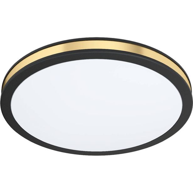 LED-plafondi Eglo Pescaito Ø280mm, musta