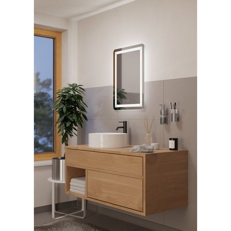 LED Peilivalaisin Eglo Touch Buenavista 50x70cm hopea CCT