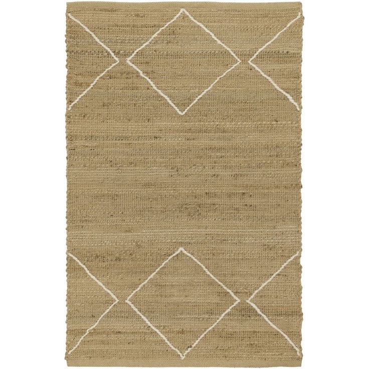 Matto Eglo Living Malapatan, 80x130cm, ruskea/valkoinen