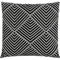 Koristetyyny Eglo Living Chevery Graphic, 45x45cm, musta/valkoinen