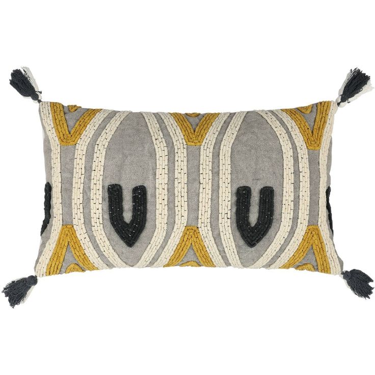 Koristetyyny tupsuilla Eglo Living Chevery, 60x35cm, monivärinen