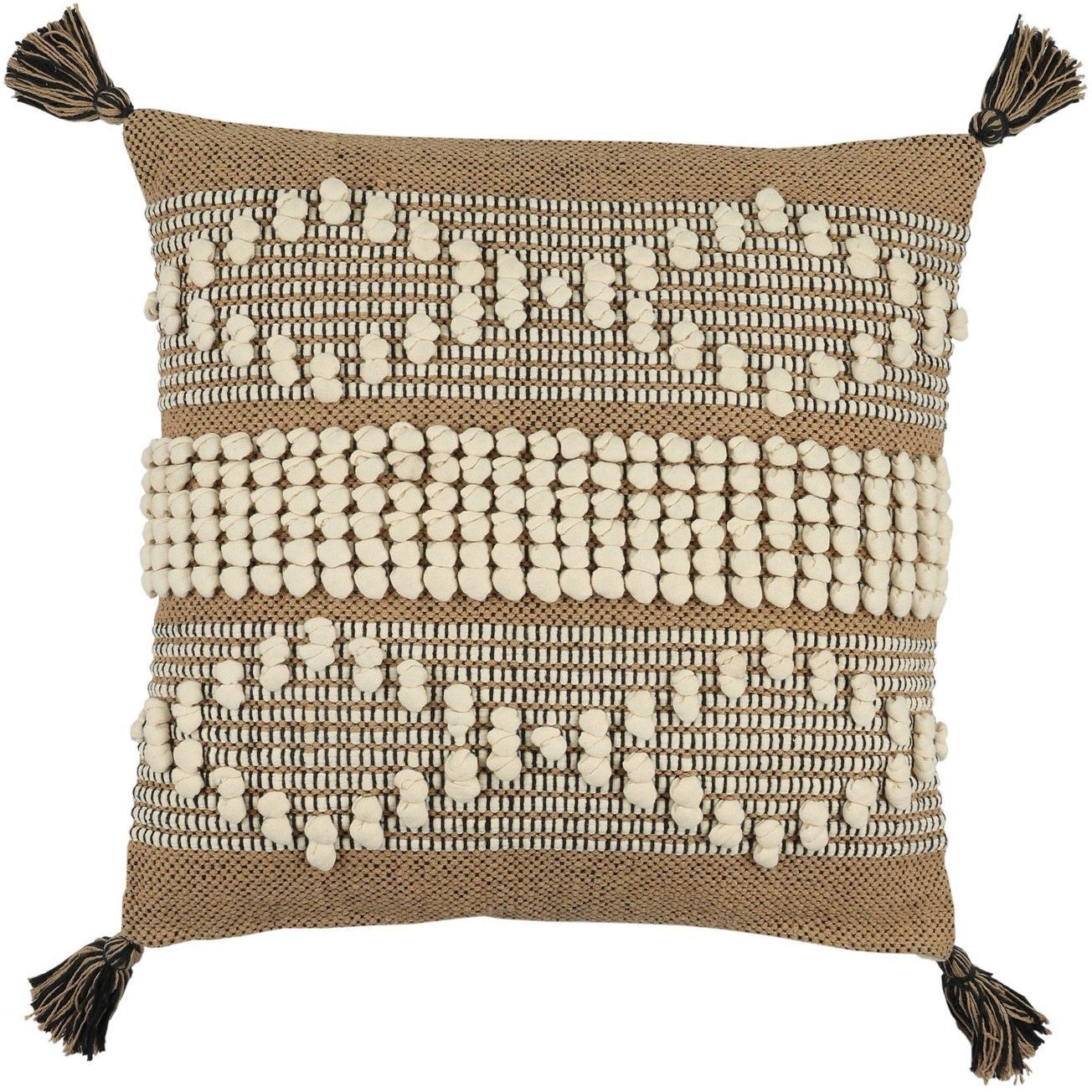 Koristetyyny Eglo Living Chevery, 50x50cm, ruskea/kerma