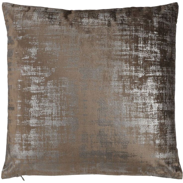 Koristetyyny Eglo Living Singu, 45x45cm, ruskea/hopea