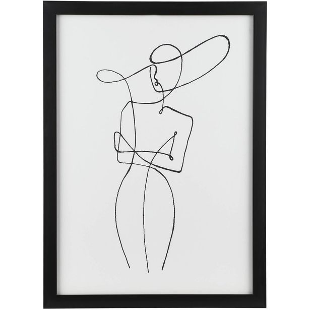 Taulu Eglo Living Roberval, 32.5x45cm, musta-valkoinen