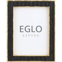 Valokuvakehys Eglo Living Esashi, 17x21,.5cm, musta-kulta
