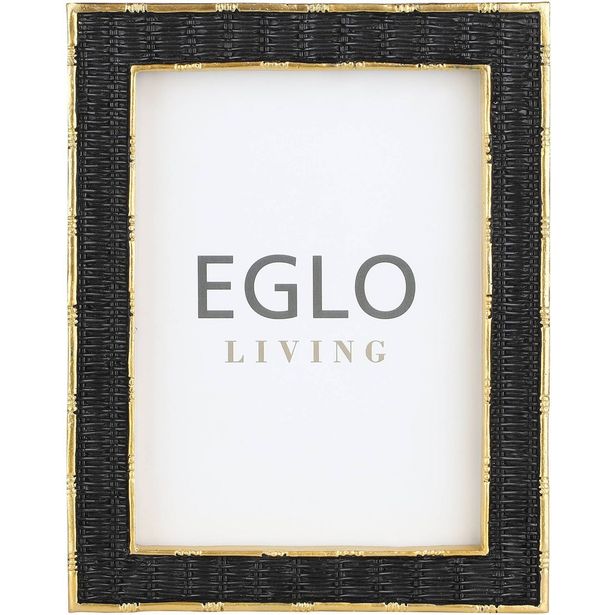 Valokuvakehys Eglo Living Esashi, 17x21,.5cm, musta-kulta