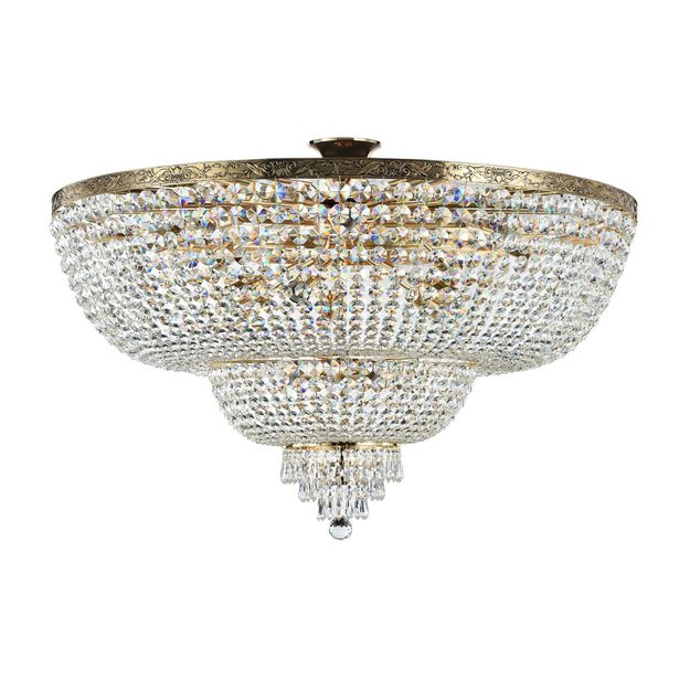 Kristallivalaisin Maytoni Diamant Crystal Palace 18-G, 1000mm, antiikkikulta