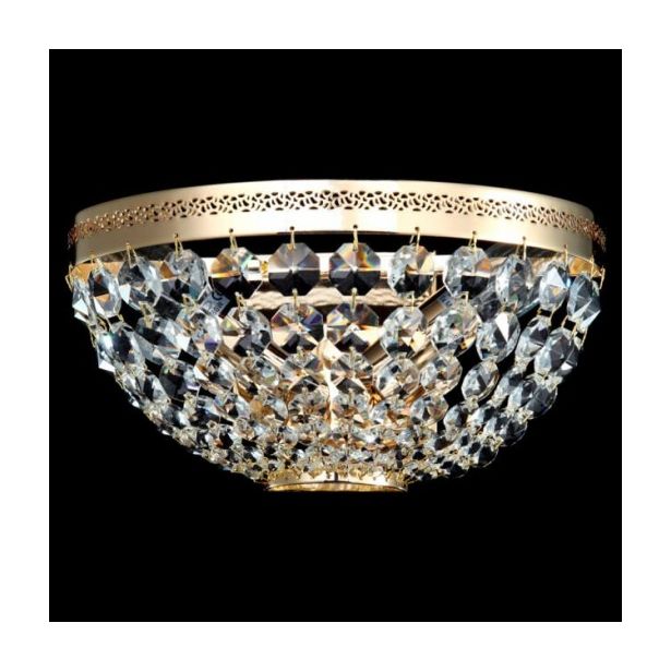 Seinävalaisin Maytoni Diamant Ottilia, kulta/kristalli, Verkkokaupan poistotuote