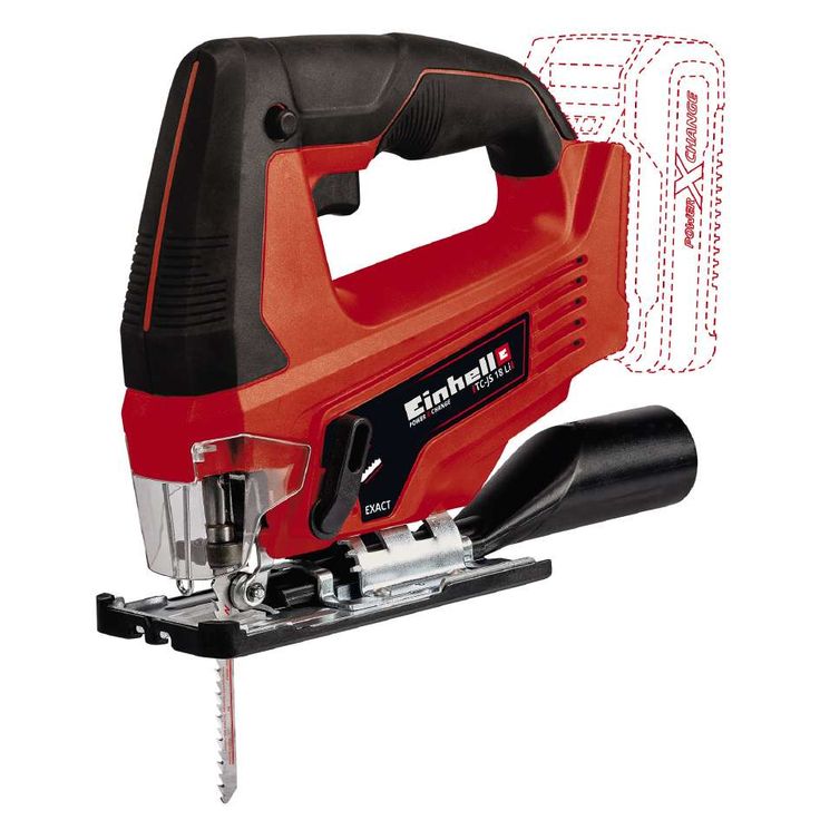 Akkupistosaha Einhell Power X-Change TC-JS 18 Li Solo, 18V, ilman akkua