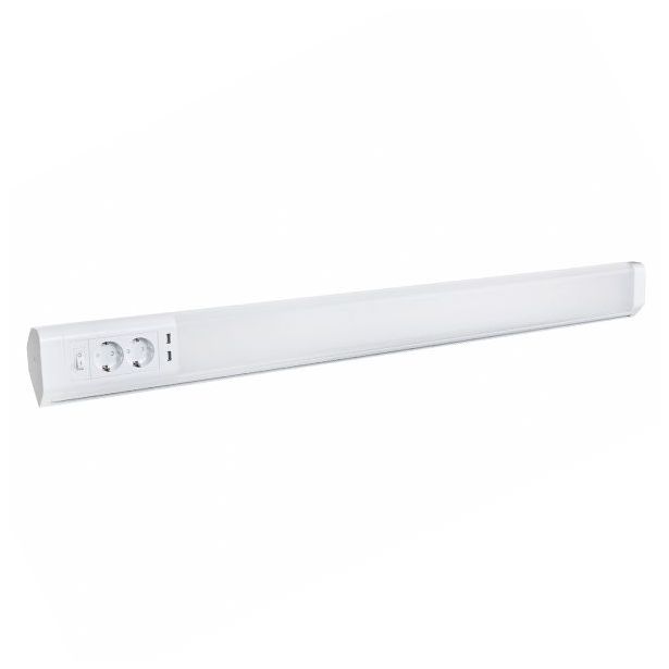 Työpistevalaisin Elektra, LED, 10 W, 2 x USB-paikka, 2xPistokepaikka , 1079 mm