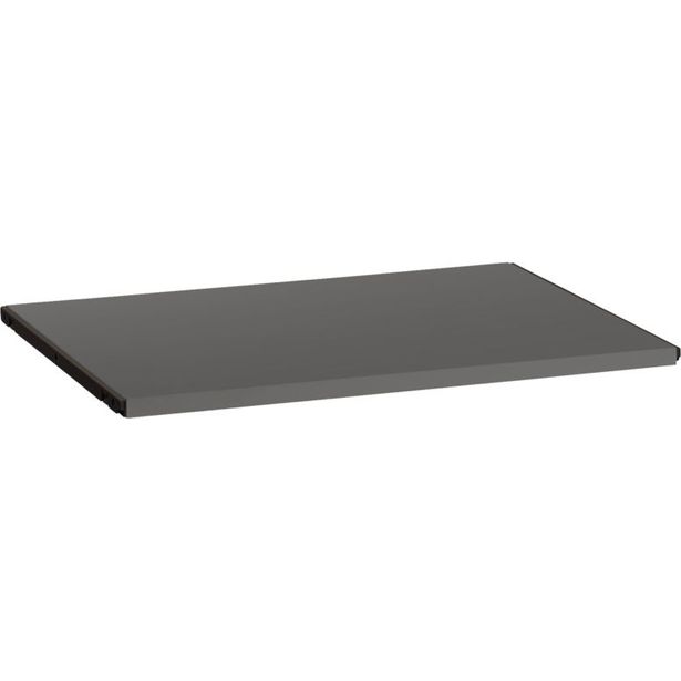 Melamiinihylly Elfa Classic Click-in 60x40cm paikalleen napsautettava, graphite