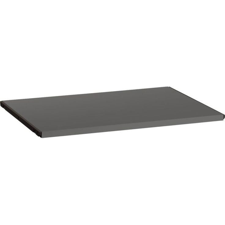 Melamiinihylly Elfa Classic Click-in 60x40cm paikalleen napsautettava, graphite