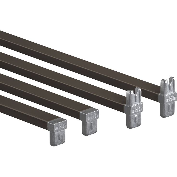 Poikkituki Elfa 204026, 450mm 4kpl, grafiitti