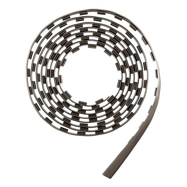 Riippu- ja seinäkiskon peitelista Elfa, 4224mm, grafiitti