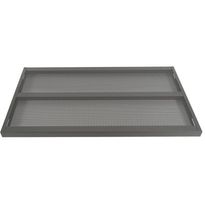 Mesh-hylly Elfa Garage leveys 605mm, mattaharmaa, eri syvyyksiä