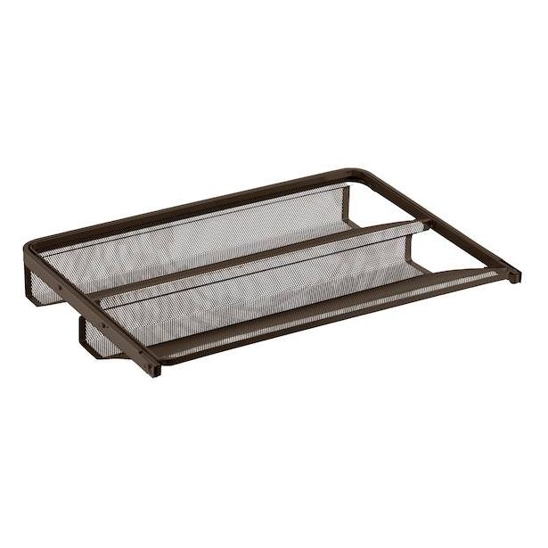 Mesh-kenkähylly ulosvedettävä Elfa 40, 605x430x96mm, grafiitti