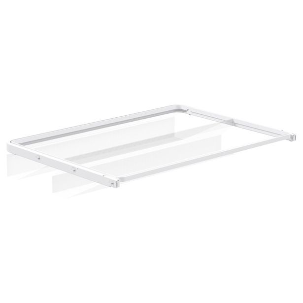 Mesh kenkähylly Elfa 40, ulosvedettävä, 605x430x96mm, valkoinen