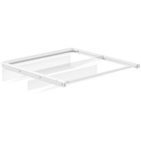 Mesh kenkähylly Elfa 40, ulosvedettävä, 450x430x96mm, valkoinen