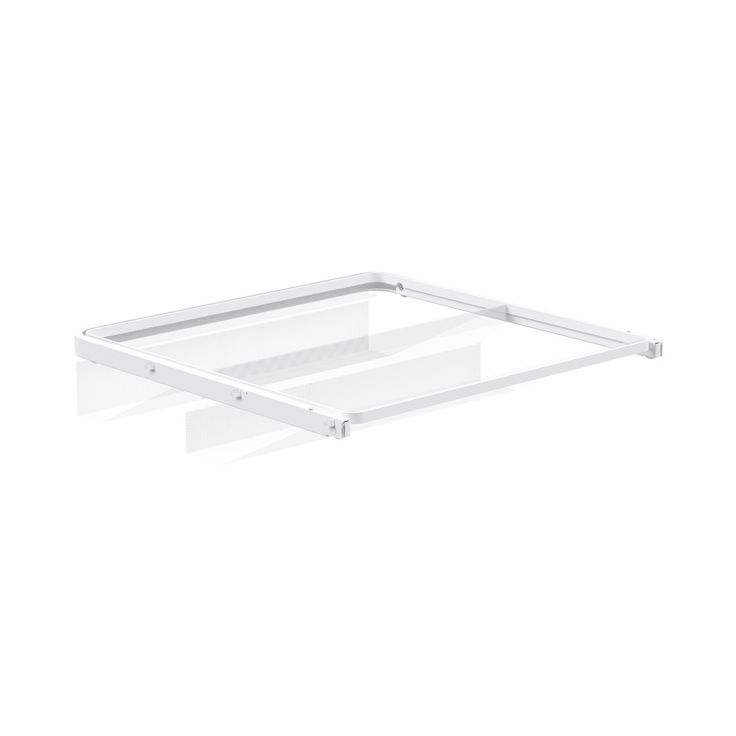 Mesh kenkähylly Elfa 40, ulosvedettävä, 450x430x96mm, valkoinen