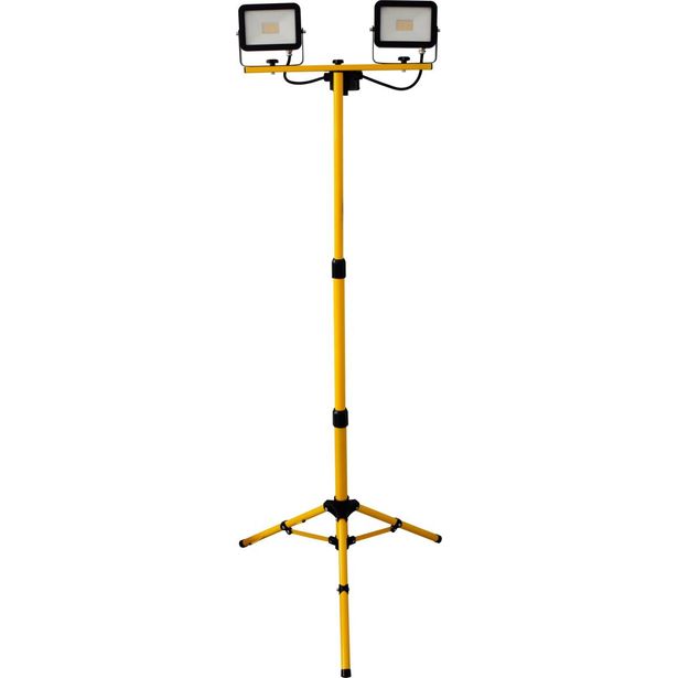 LED-valonheitin Harju 2x20W, IP44, kolmijalalla