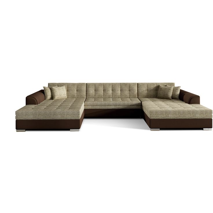 Kulmasohva Eltap Vento, 5-istuttava, U-malli, beige/musta