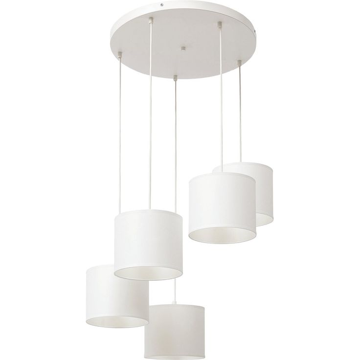 Riippuvalaisin Eltap Vespillo, 58x58x115cm, 5-osainen, pyöreä, E27, valkoinen