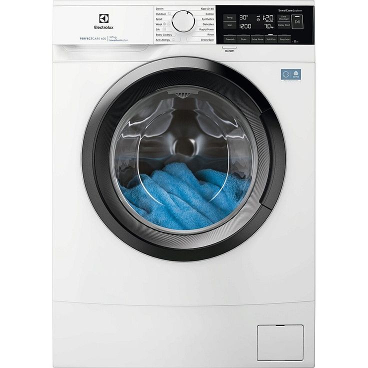 Edestä täytettävä pesukone Electrolux EW6S674W45, 7kg