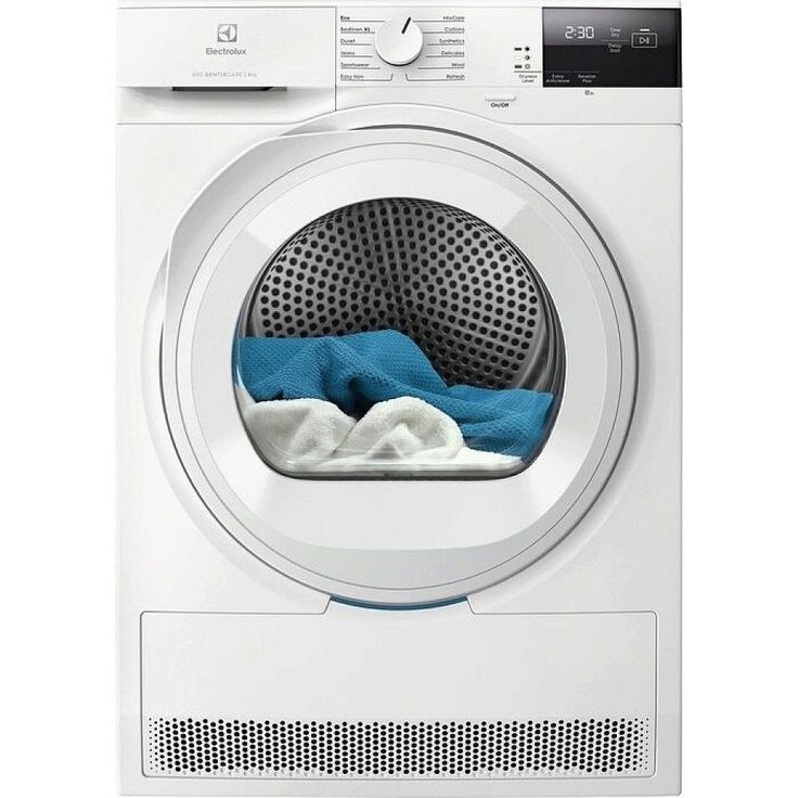 Lämpöpumppukuivausrumpu Electrolux EDI621O85O 600 GentleCare, 8kg