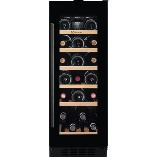Viinikaappi Electrolux 500 EWUS020B5B, 30cm, musta, integroitava
