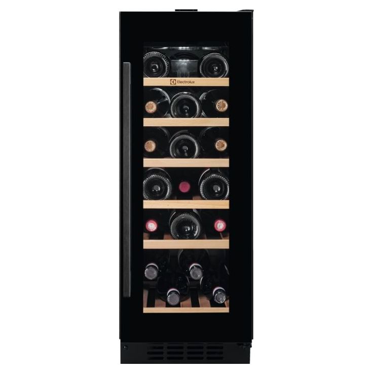 Viinikaappi Electrolux 500 EWUS020B5B, 29.5cm, 1 lämpötila-alue, integroitava, musta
