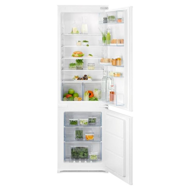 Jääkaappipakastin Electrolux 600 TwinTech ENT6NE18S, 55cm, integroitava