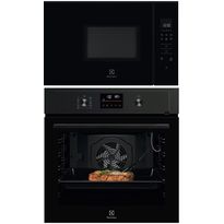Keittiöpaketti Electrolux - COP800B kalusteuuni ja KMFD172NB mikroaaltouuni, musta